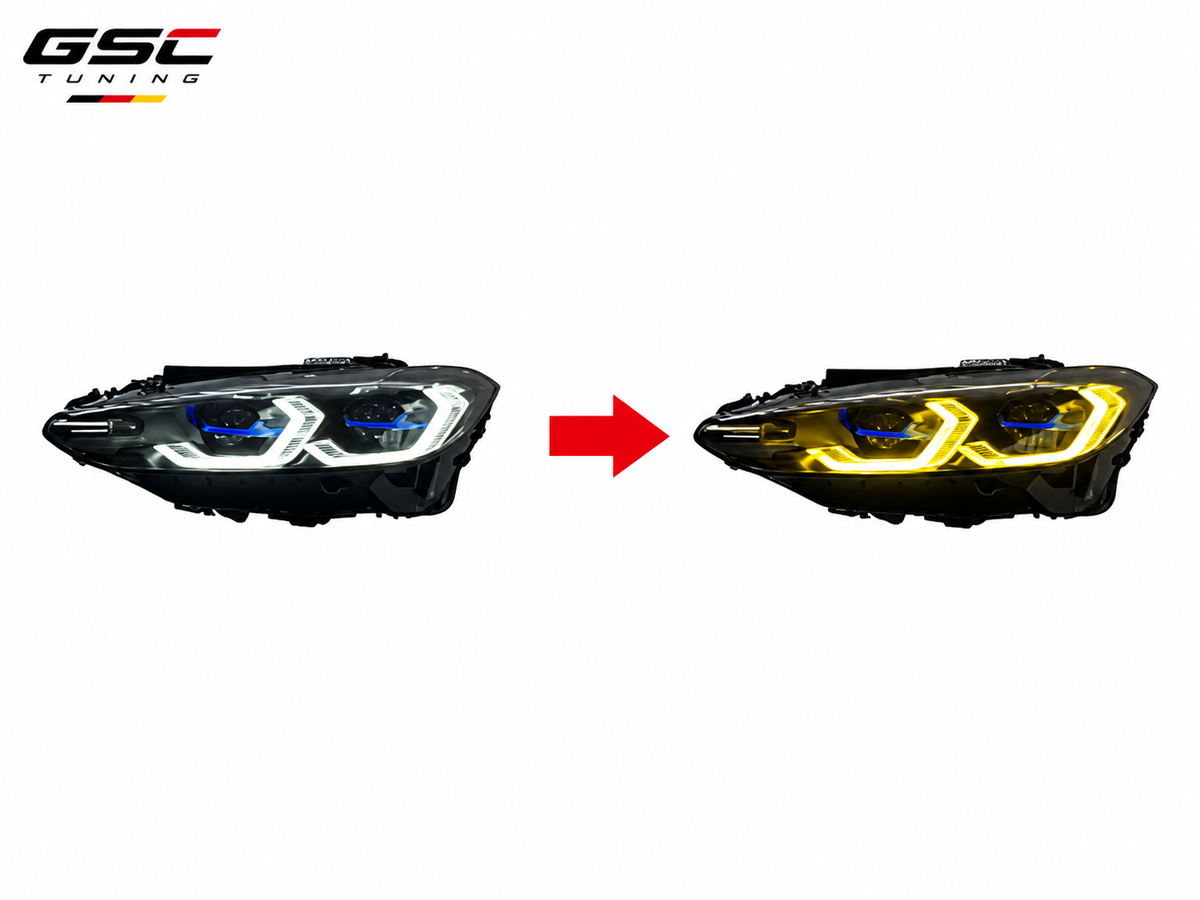 GSC Dual-Color LED Headlight Assembly Set for BMW 4 Series G22 2021-2024
