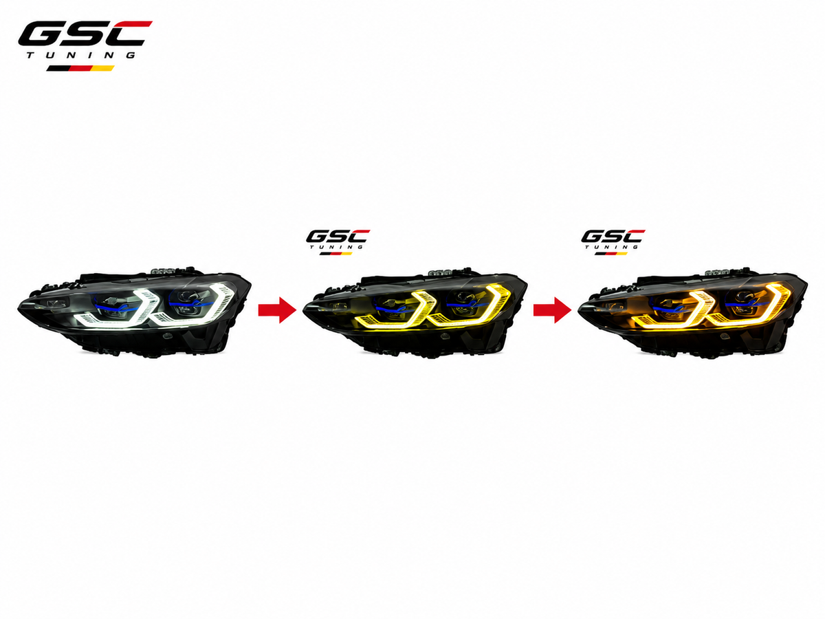 GSC Tri-Color LED Headlight Assembly Set for BMW 4 Series G22 2021-2024