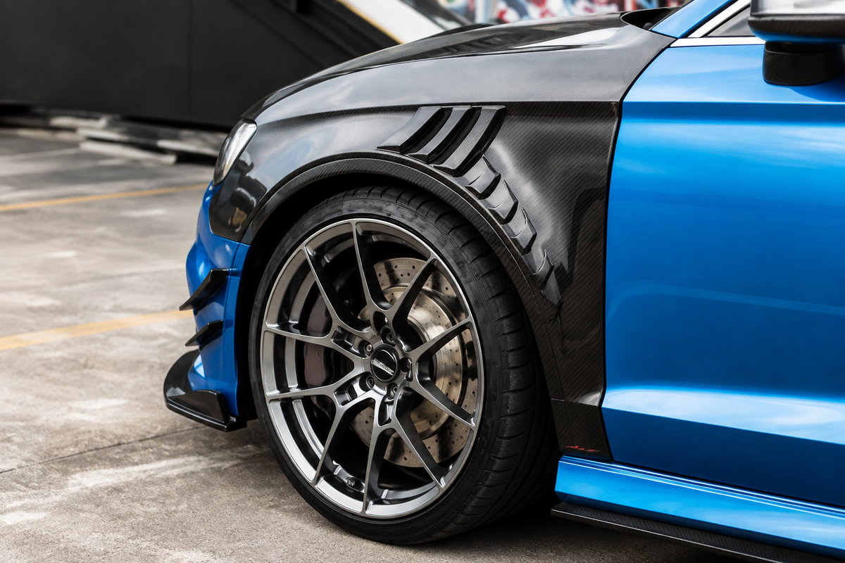GSC Dry Carbon Fiber Front Fenders For Audi RS3 8V 2013-2020