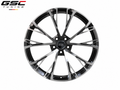 GSC Audi Forged Aluminum Wheel – Gloss Black & Machined Silver Aero Multi-Spoke Design
