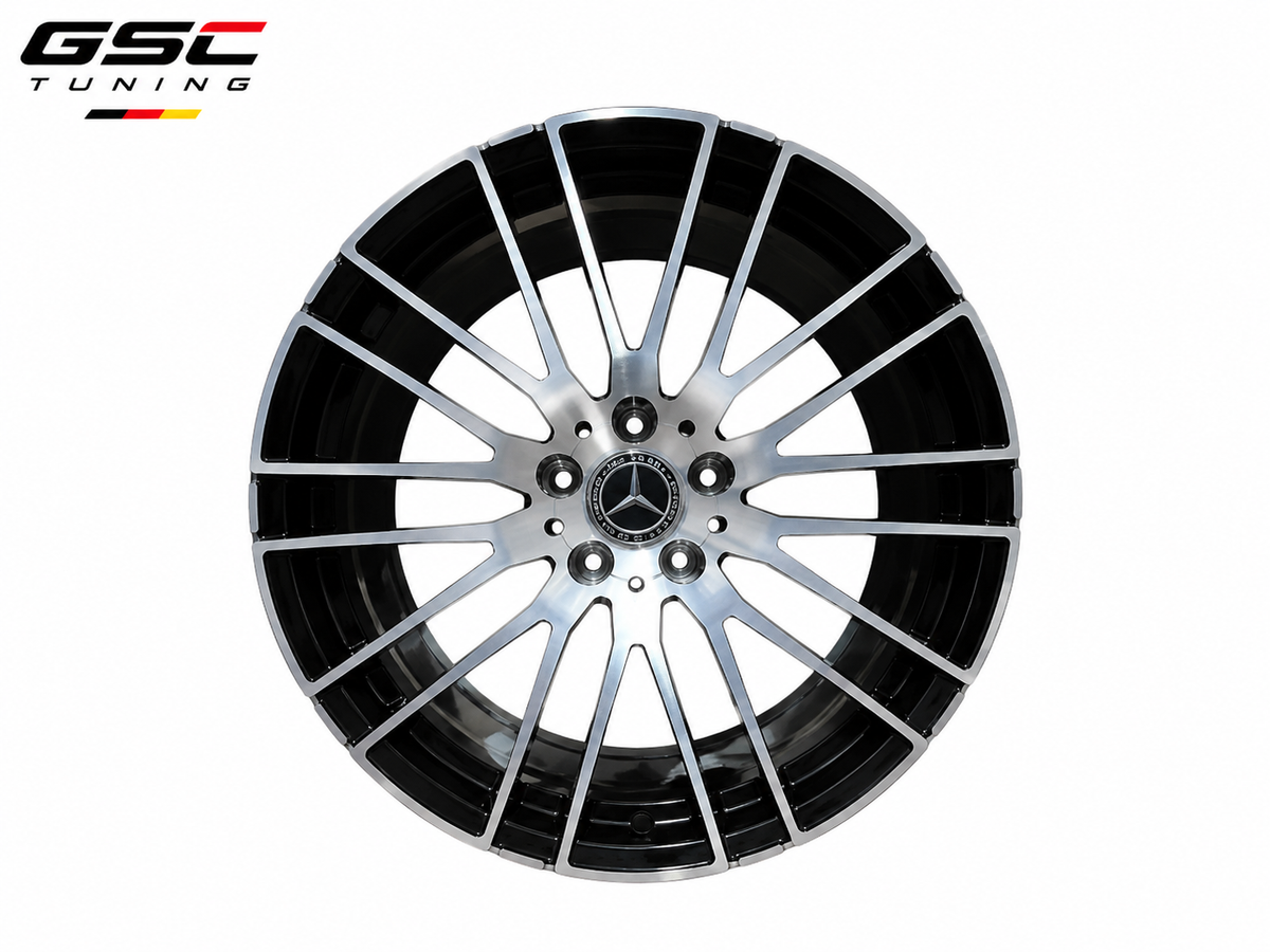 GSC Mercedes-Benz Forged Aluminum Performance Wheels | Gloss Black Deep Dish Multi-Spoke Design