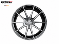 GSC Mercedes-Benz Forged Aluminum Performance Wheels | Silver & Gloss Black Multi-Spoke Design