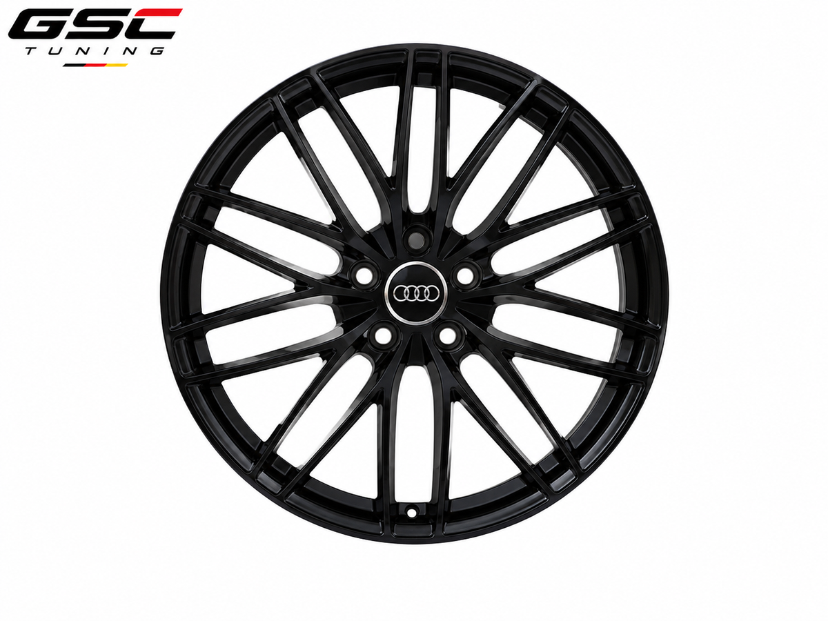 GSC Audi Forged Aluminum Wheel – Gloss Black Lightweight Multi-Spoke Performance Design