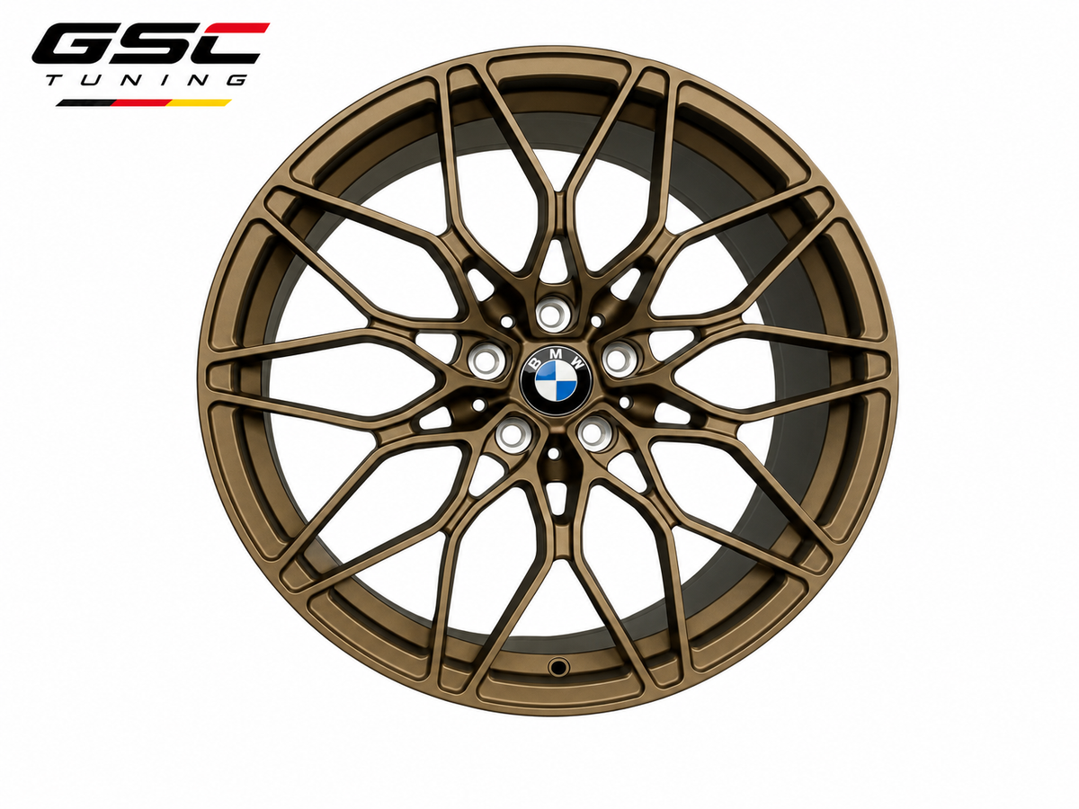 GSC BMW Forged Aluminum Mesh Y-Spoke Performance Wheels – Satin Bronze