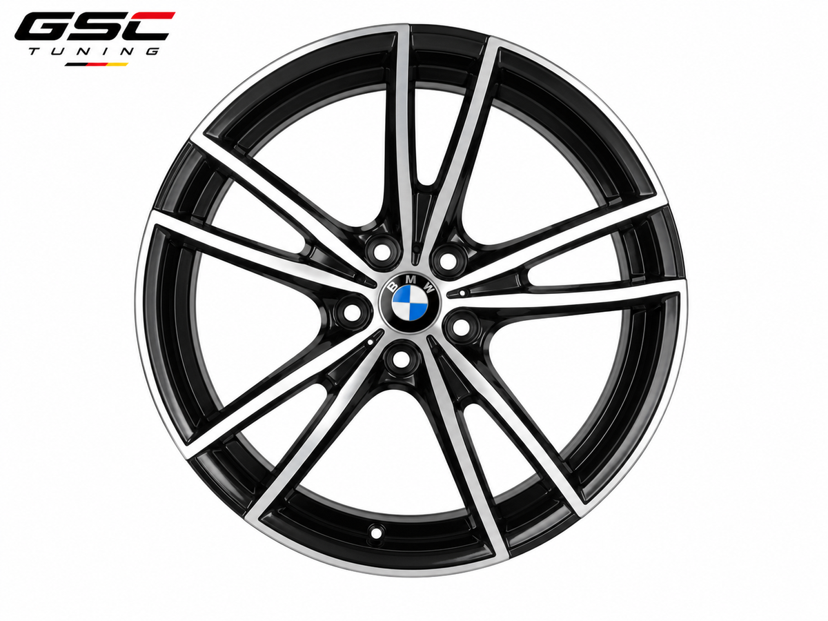 GSC BMW Forged Aluminum Double Y-Spoke Performance Wheels – Gloss Black Machined Face