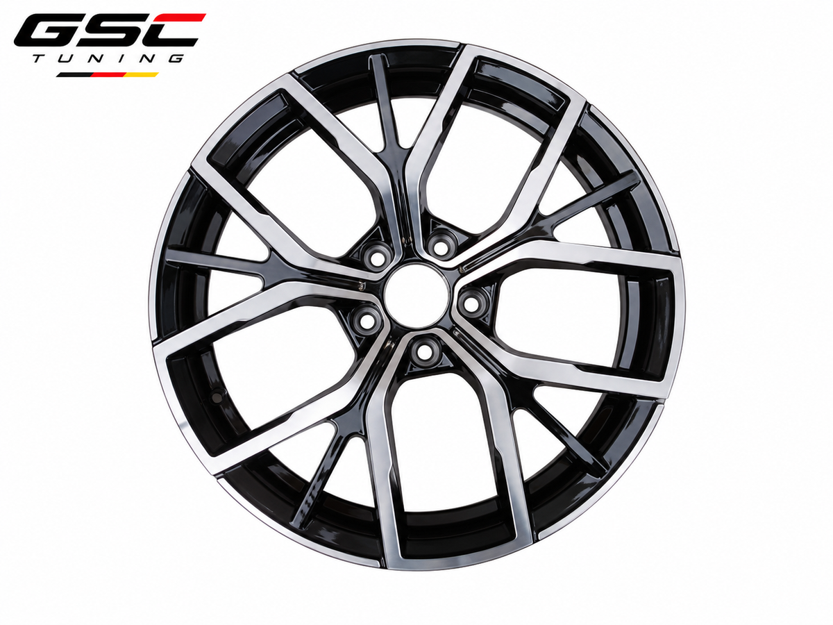 GSC BMW Forged Aluminum Angular Y-Spoke Performance Wheels – Gloss Black Machined Face