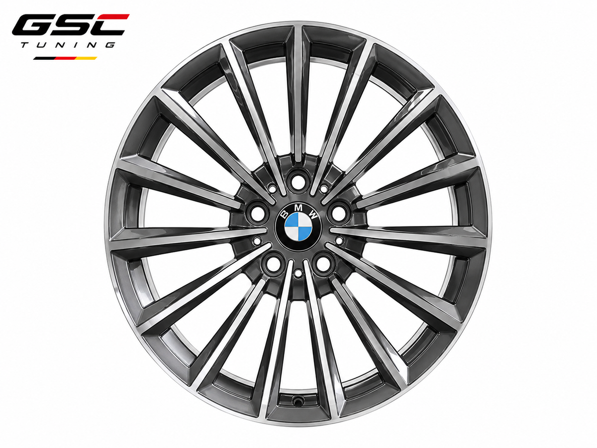 GSC BMW Forged Aluminum Split Multi-Spoke Performance Wheels – Gunmetal Machined Face