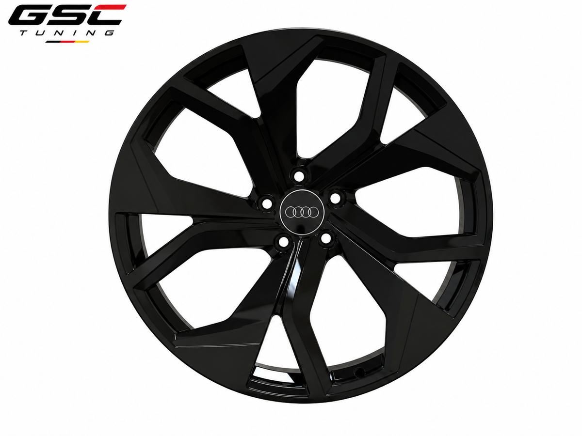 GSC Audi Forged Aluminum Wheel – Gloss Black Monoblock Aero Performance Design