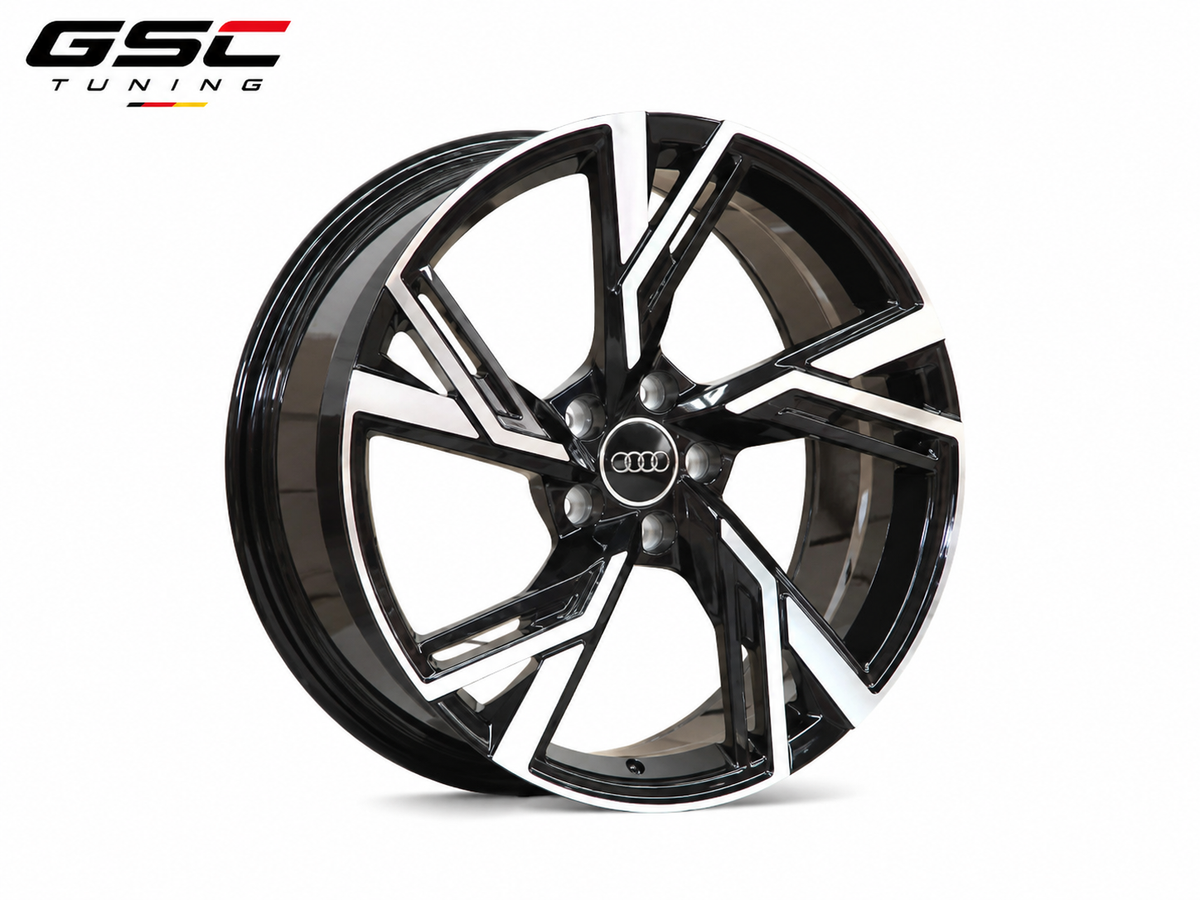GSC Audi Forged Aluminum Wheel Set – Gloss Black Machined Finish
