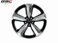 GSC Audi Forged Aluminum Wheel – Gloss Black & Machined Silver 5-Spoke Performance Design