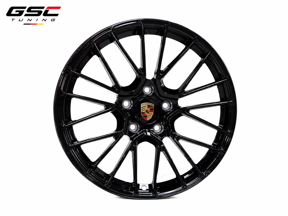 GSC Porsche Forged Aluminum Wheel – Dark Multi-Spoke Performance Design