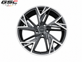 GSC Audi Forged Aluminum Wheel – Gloss Black & Machined Silver Geometric Performance Design