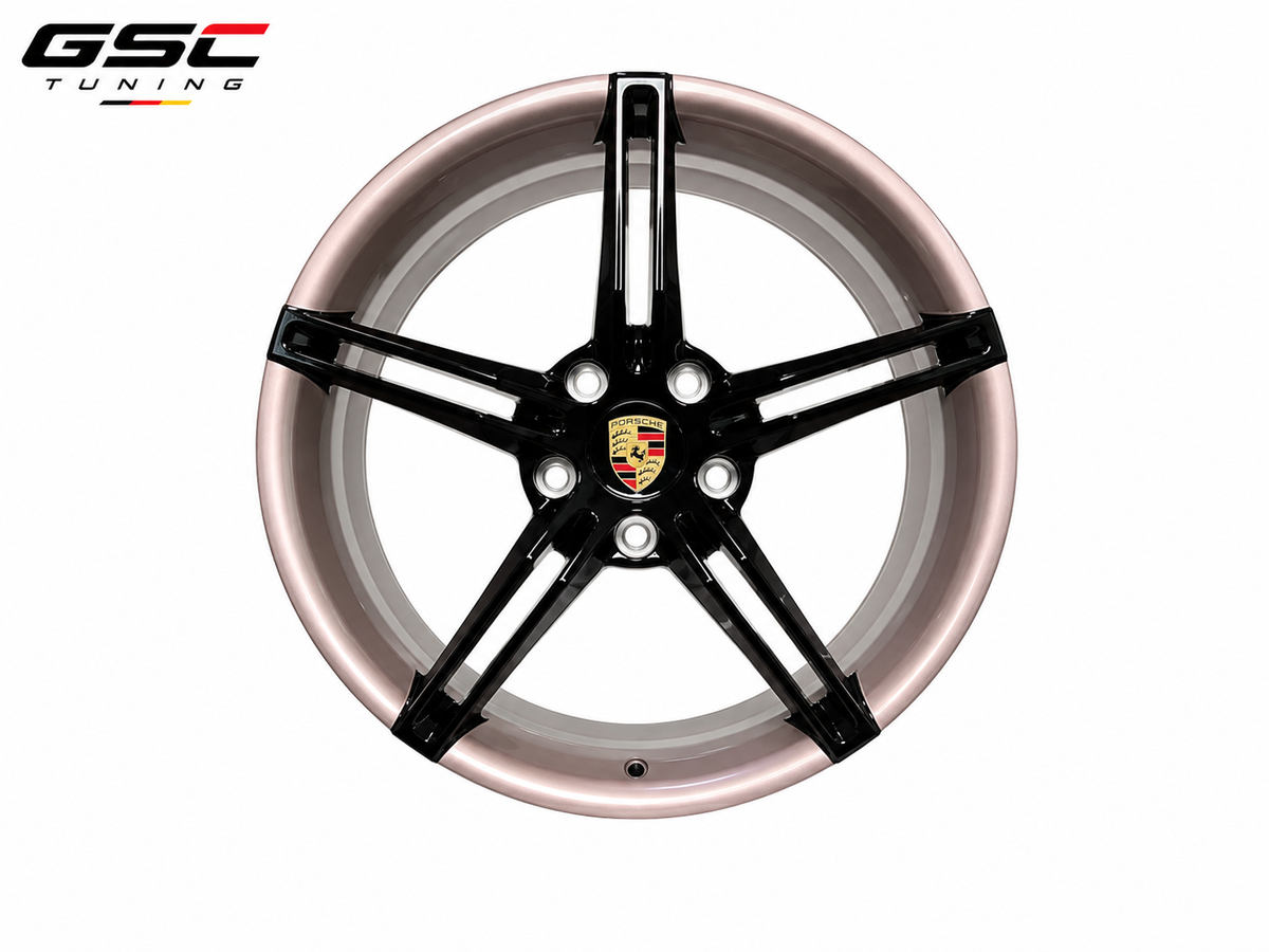 GSC Porsche Forged Aluminum Wheel – Two-Tone 5-Spoke Performance Design
