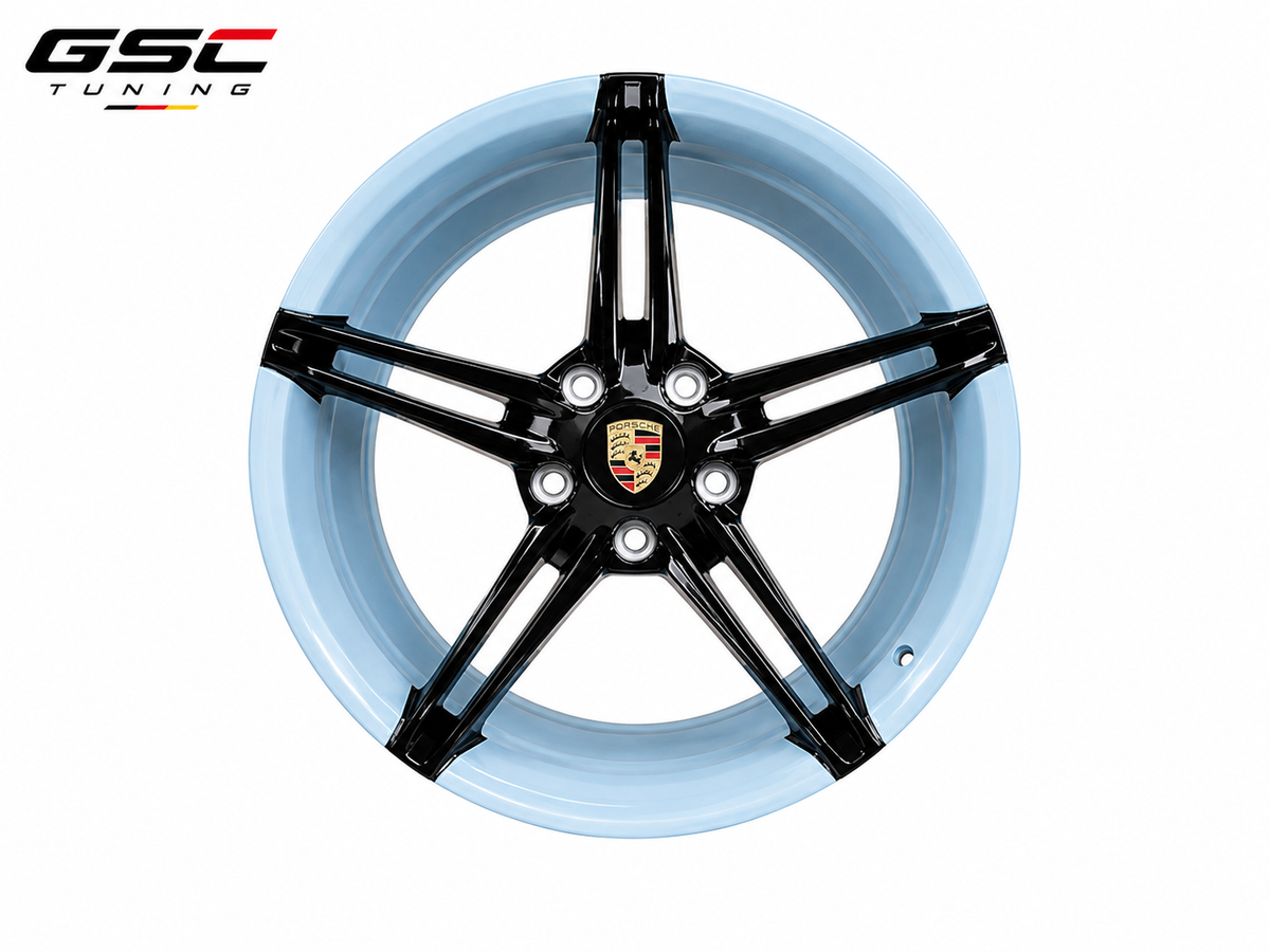GSC Porsche Forged Aluminum Wheel – Two-Tone 5-Spoke Performance Design