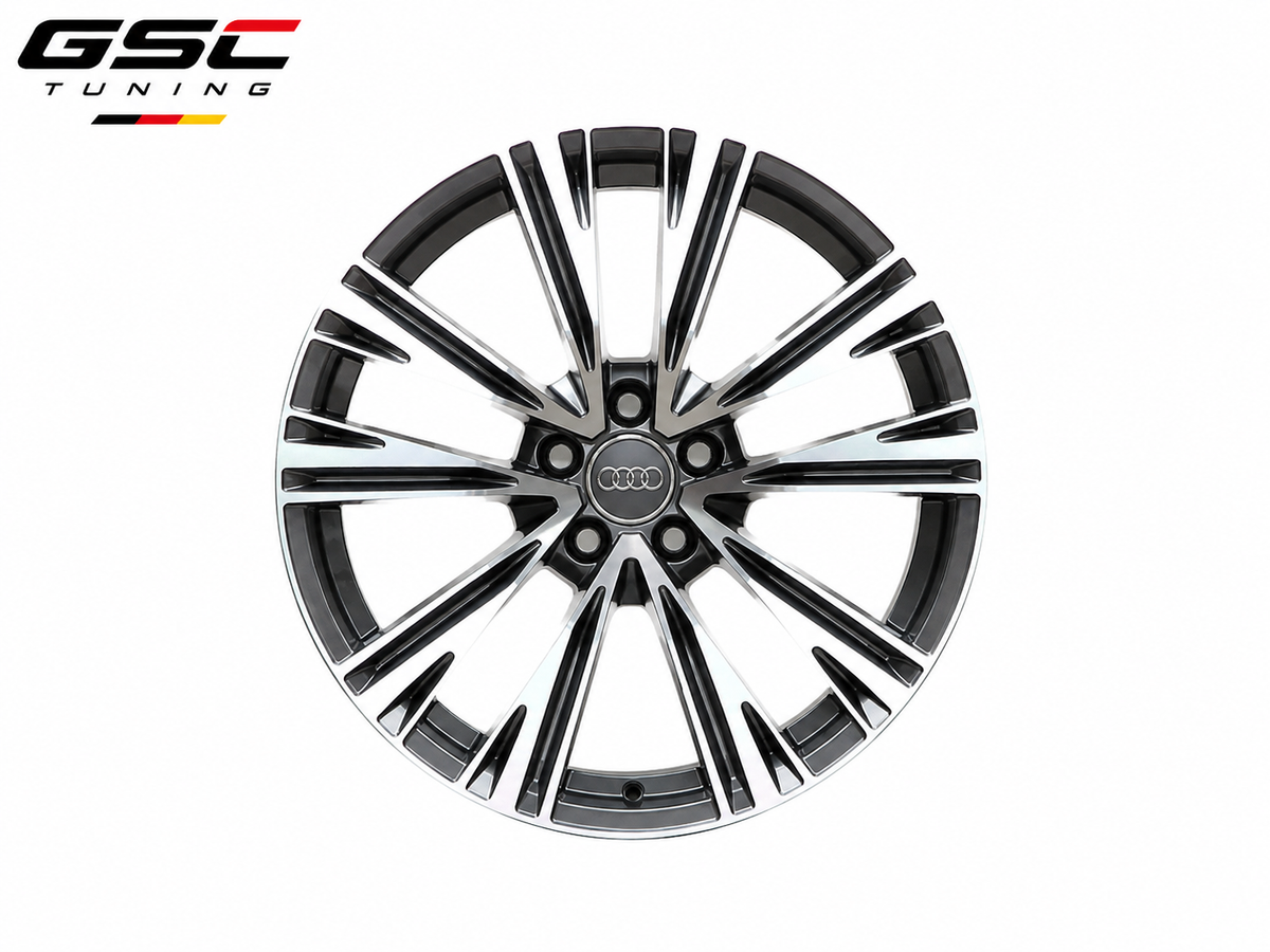 GSC Audi Forged Aluminum Wheel – Gloss Black Machined Multi-Spoke Design