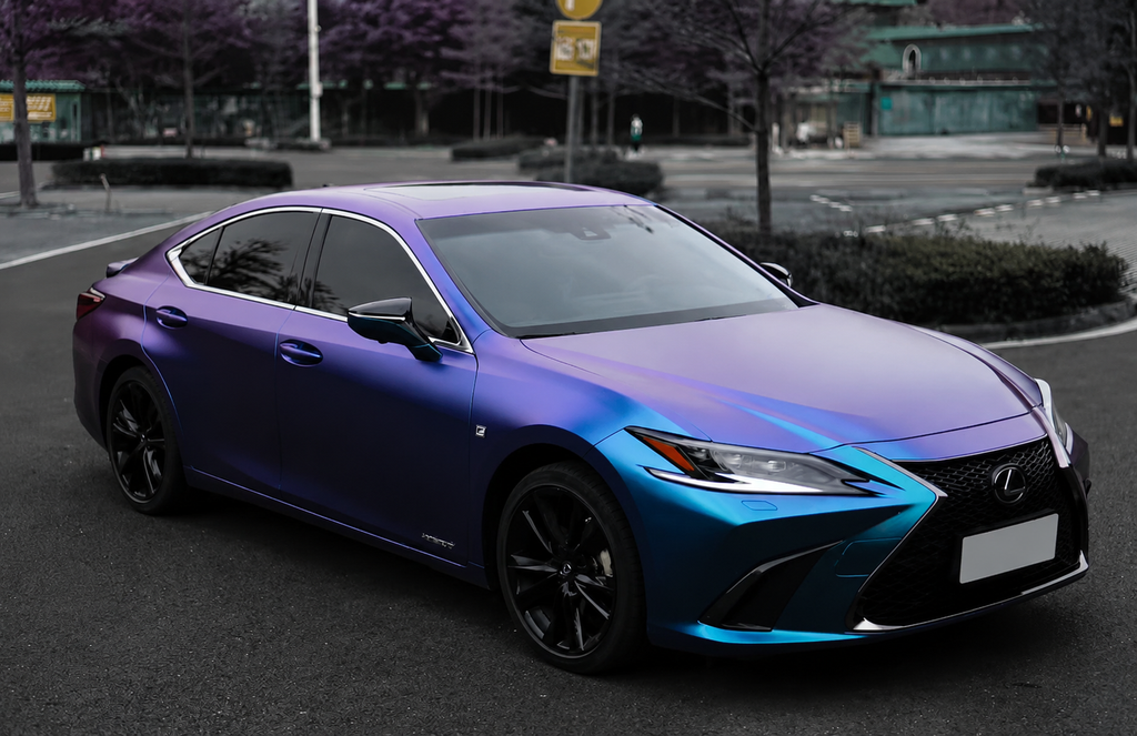 Phantom Blue Purple TPU Color PPF – Premium Automotive Paint Protection & Color Change Film