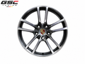 GSC Porsche Forged Aluminum Wheel – Gloss Black & Machined Silver Multi-Spoke Performance Design