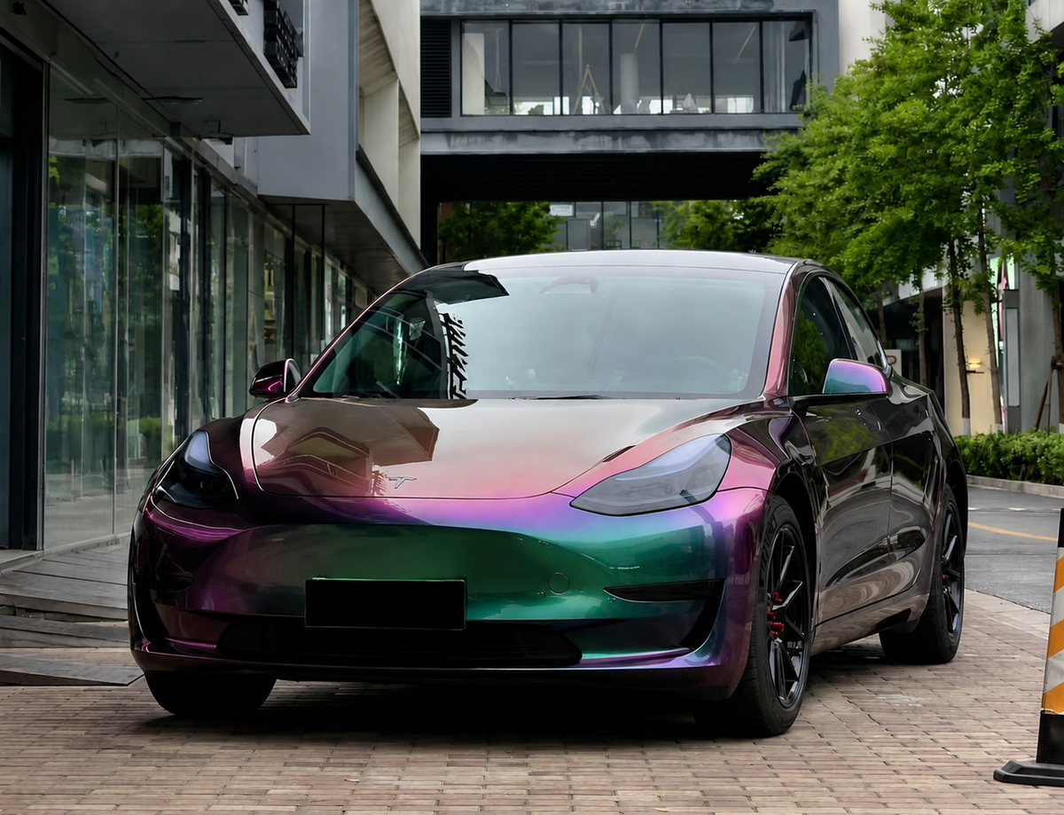 Phantom Green Purple TPU Color PPF – Premium Automotive Paint Protection & Color Change Film