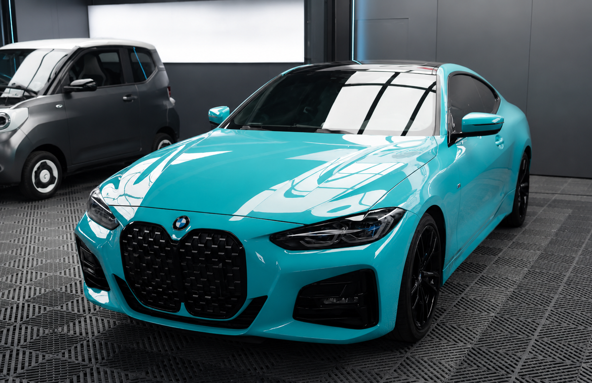 Gulf Blue TPU Color PPF – Premium Automotive Paint Protection & Color Change Film