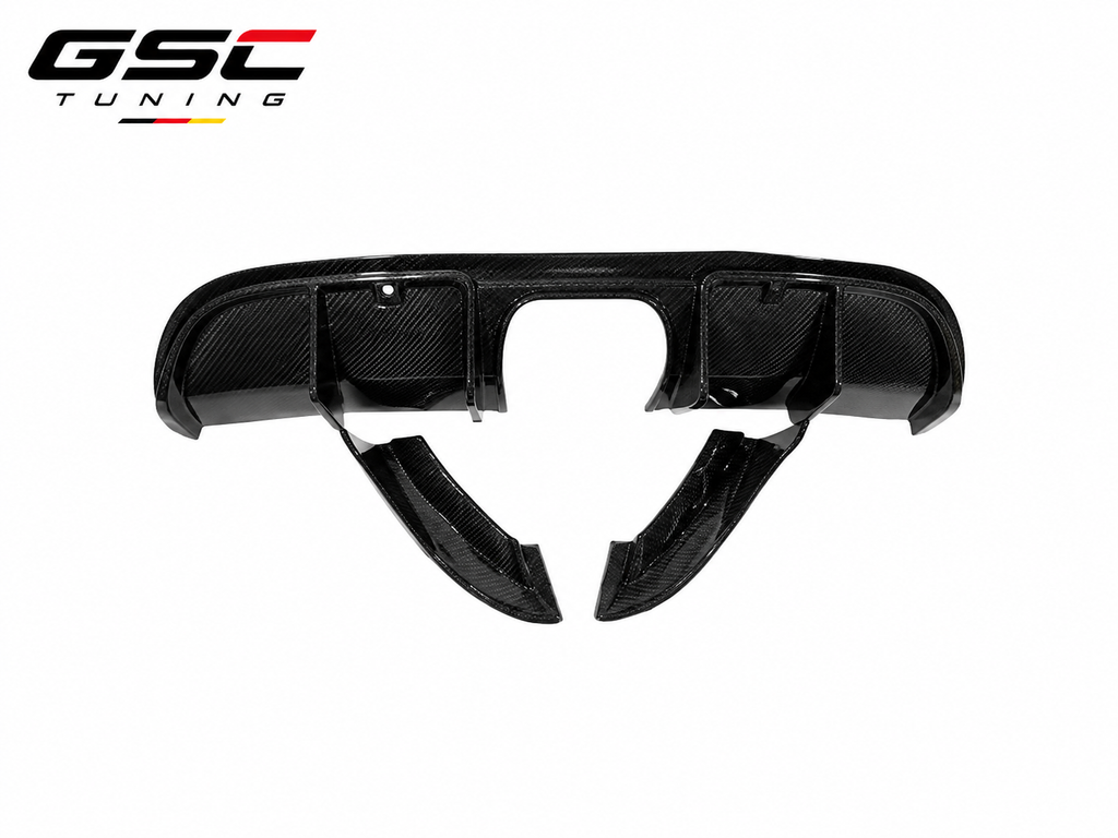 GSC Carbon Fiber Rear Diffuser B Style For Porsche 718 Cayman / Boxster 982 2016-2023