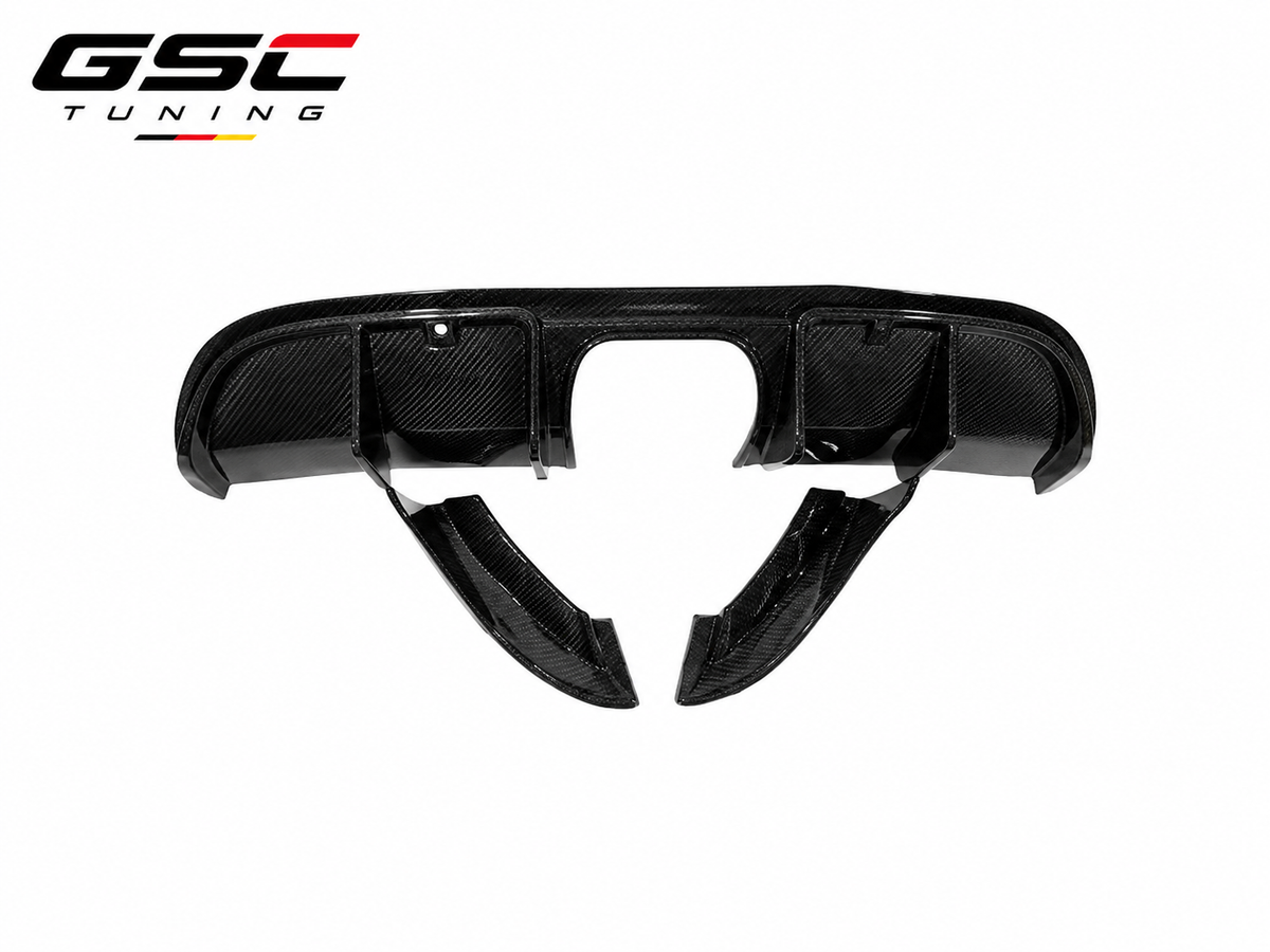 GSC Carbon Fiber Rear Diffuser B Style For Porsche 718 Cayman / Boxster 982 2016-2023