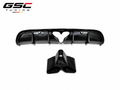 GSC Carbon Fiber Rear Diffuser A Style For Porsche 718 Cayman / Boxster 982 2016-202
