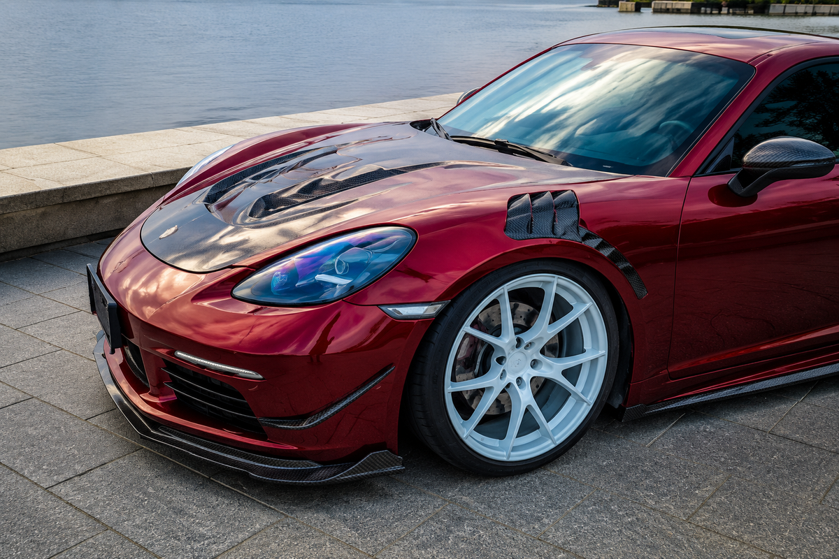 GSC Carbon Fiber Mirror Caps For Porsche 718 Cayman / Boxster 982 2016-2023