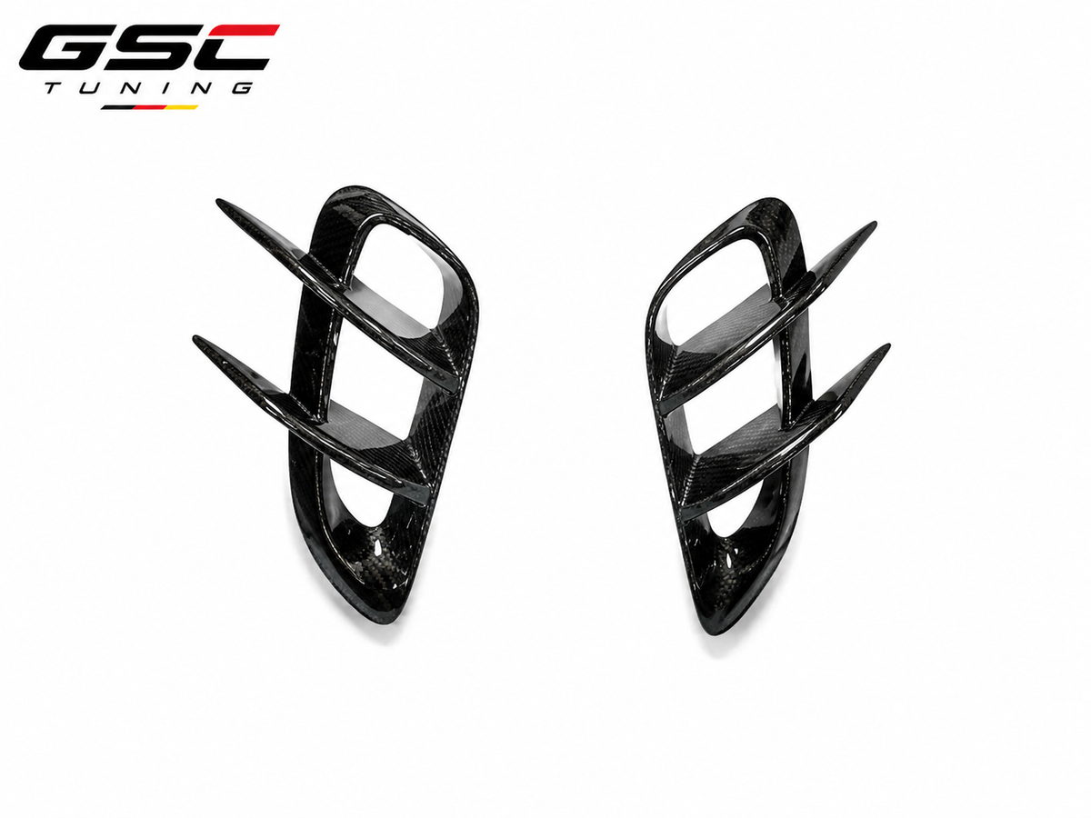 GSC Carbon Fiber Side Air Vents For Porsche 718 Cayman / Boxster 982 2016-2023