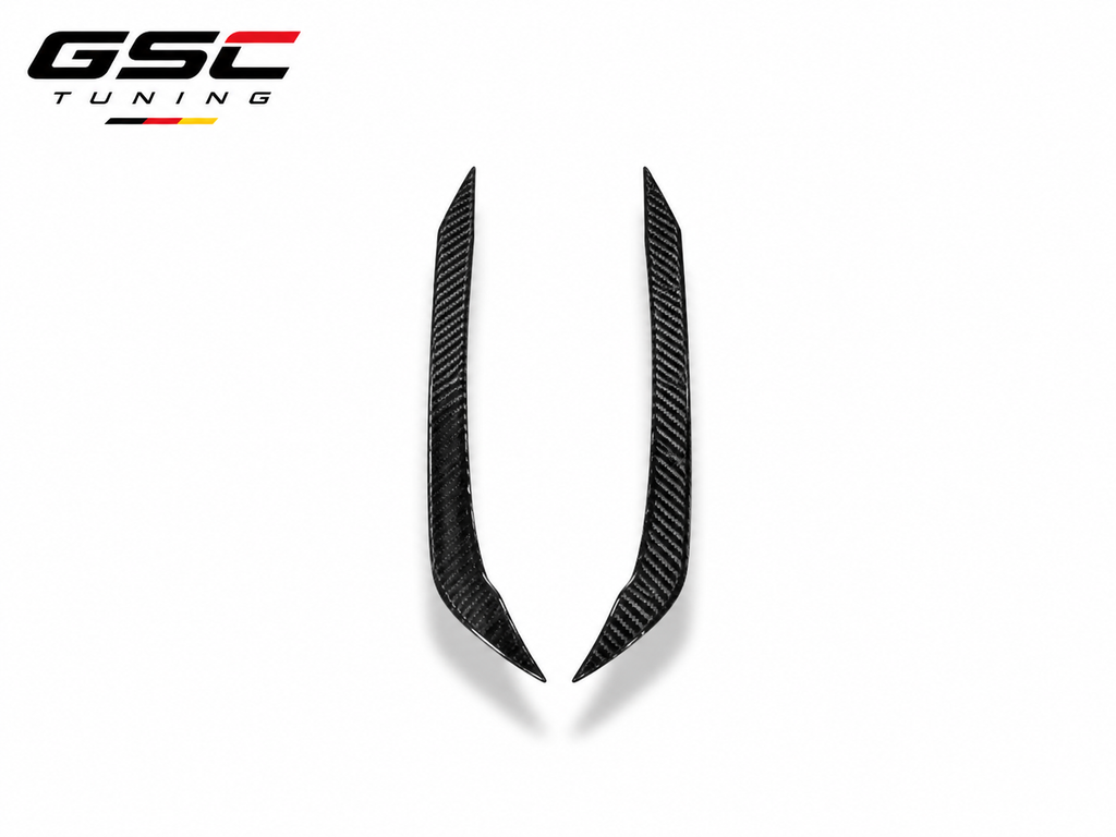 GSC Carbon Fiber Front Canards For Porsche 718 Cayman / Boxster 982 2016-2023