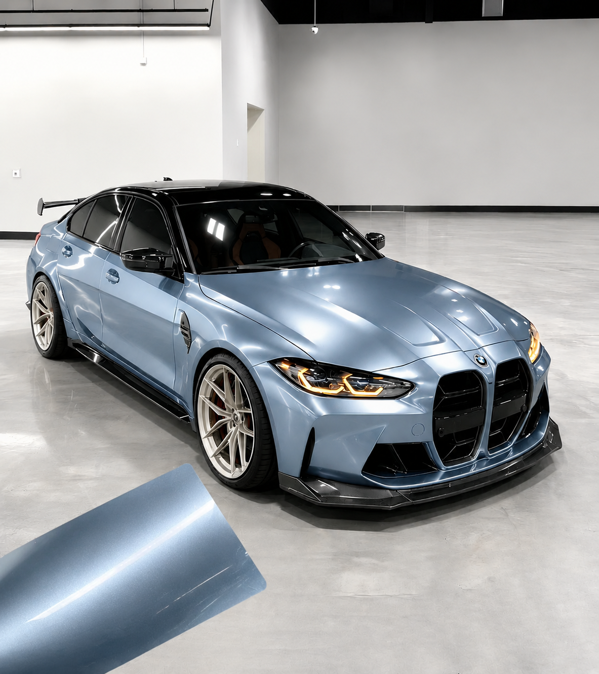 Porsche Crystal Blue TPU Color PPF – Premium Gloss Automotive Paint Protection Film