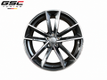GSC Audi Forged Aluminum Wheel – Gloss Black & Machined Silver 5-Spoke Performance Design