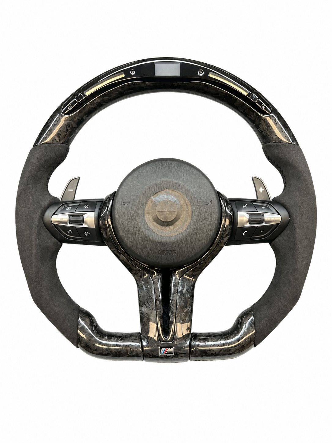 BMW M5 M6 F10 F15 F30 Forged Carbon Fiber LED Steering Wheel Upgrade | M Performance Style