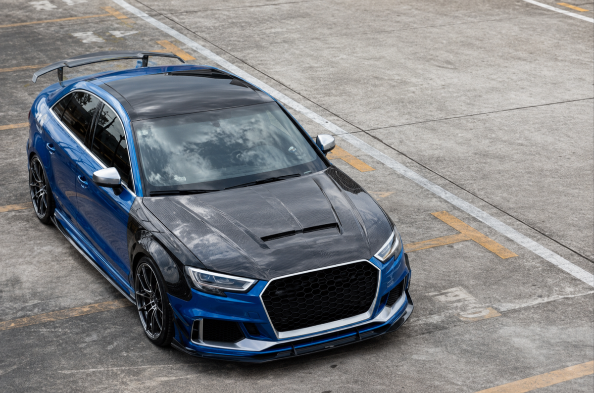 GSC Dry Carbon Fiber Hood For Audi RS3 8V 2013-2020