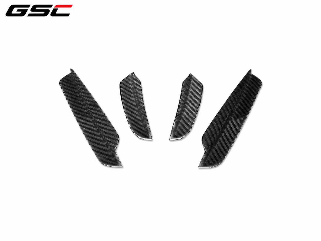 GSC Carbon Fiber Front Bumper Canards for Volkswagen Golf MK8 GTI 2021-2023