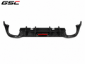 GSC Carbon Fiber LED Rear Diffuser for Volkswagen Golf MK8 GTI 2021-2023
