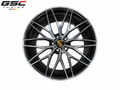 GSC Porsche Forged Aluminum Wheel – Gloss Black & Machined Silver Multi-Spoke Performance Design
