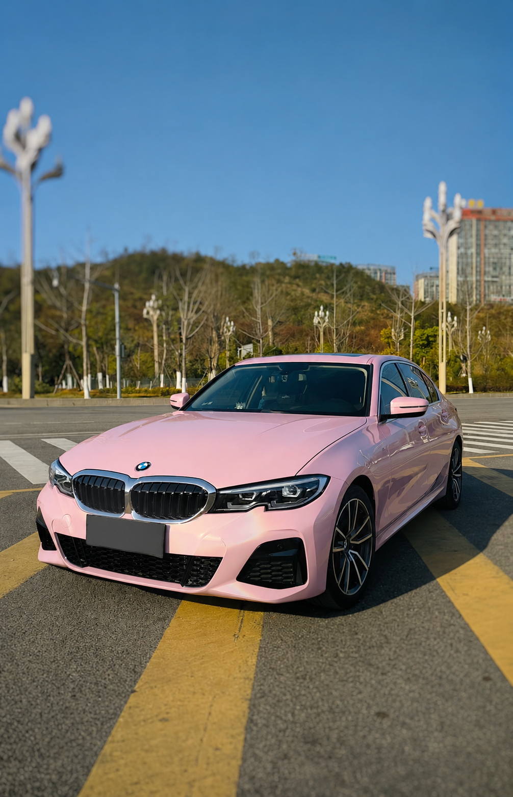 Cherry Blossom Pink TPU Color PPF – Matte Metallic Pink Paint Protection Film