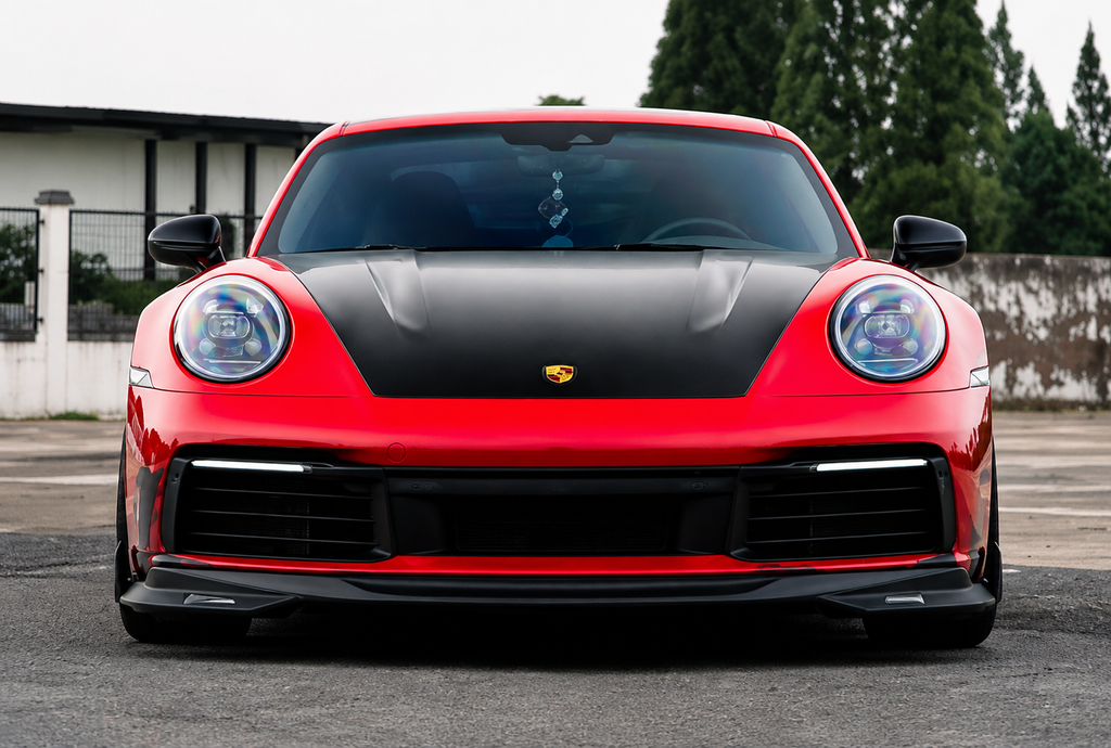 GSC Carbon Fiber Front Lip Splitter For Porsche 911 992 2021-2024