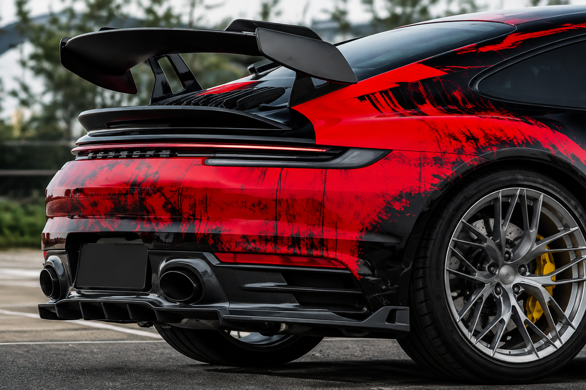 GSC Carbon Fiber Lower Rear Diffuser For Porsche 911 992 2021-2024