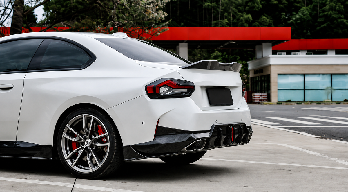 GSC Carbon Fiber BMW M240i G42 Rear Bumper Corner Extensions
