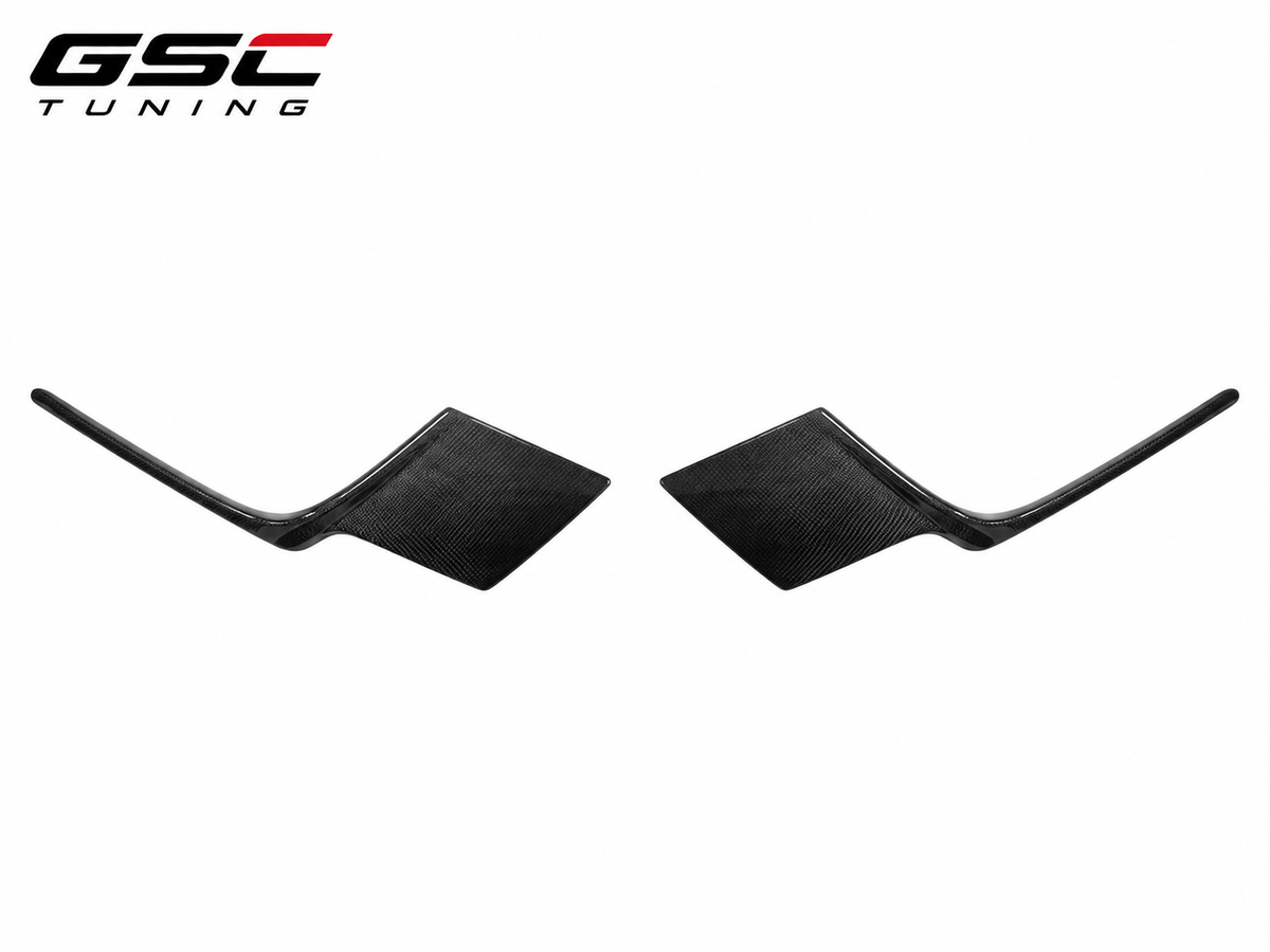 GSC Dry Carbon Fiber Rear Air Splitter / Rear Canard Set for Porsche 992 Carrera