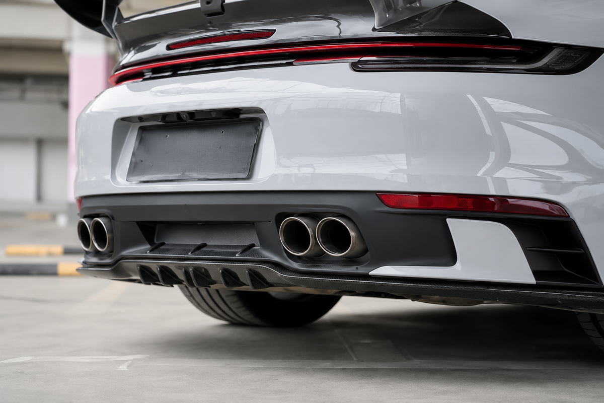 GSC Dry Carbon Fiber Rear Diffuser for Porsche 992 Carrera
