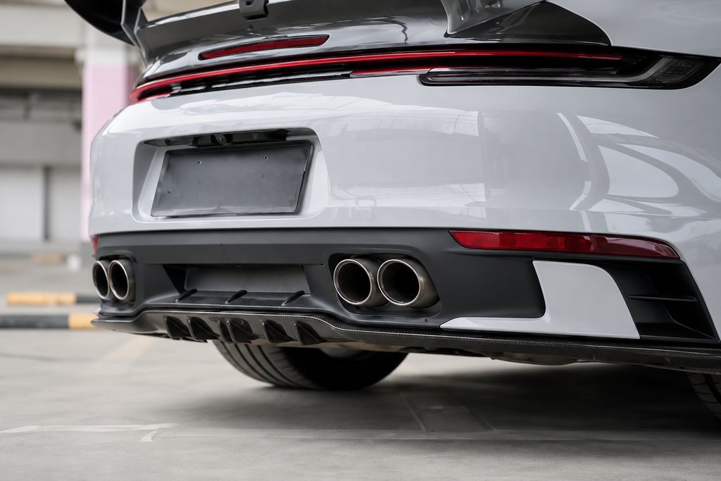 GSC Dry Carbon Fiber Rear Spoiler Wing for Porsche 992 Carrera