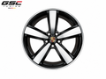 GSC Porsche Forged Aluminum Wheel – Gloss Black & Machined Silver Split-Spoke Performance Design