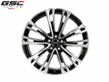 GSC Audi Forged Aluminum Wheel – Gloss Black & Machined Silver Multi-Spoke Luxury Design