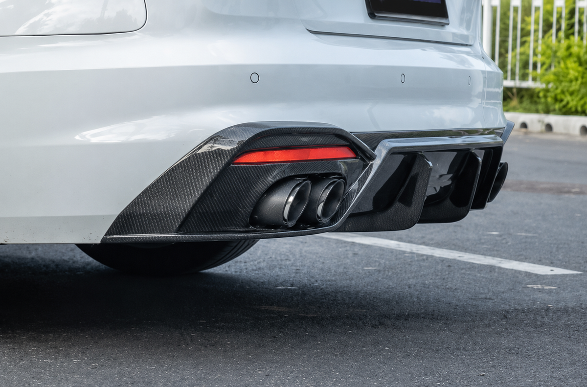 GSC Dry Carbon Fiber Rear Diffuser For Audi A4 B9.5