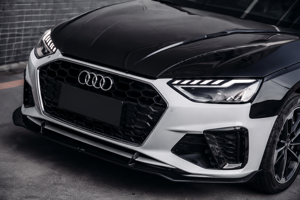 GSC Dry Carbon Fiber Front Lip Splitter For Audi A4 B9.5