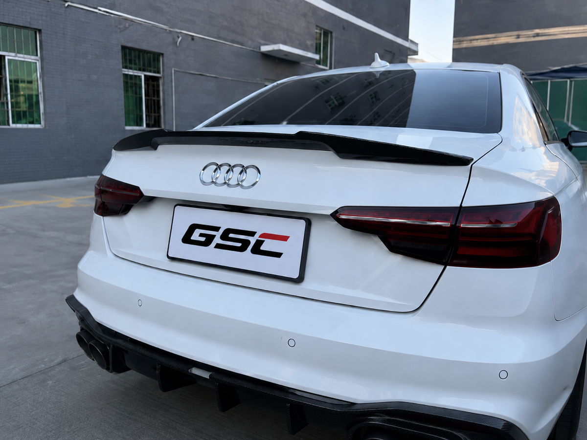 GSC Dry Carbon Fiber Rear Trunk Lip Spoiler For Audi A4 B9.5