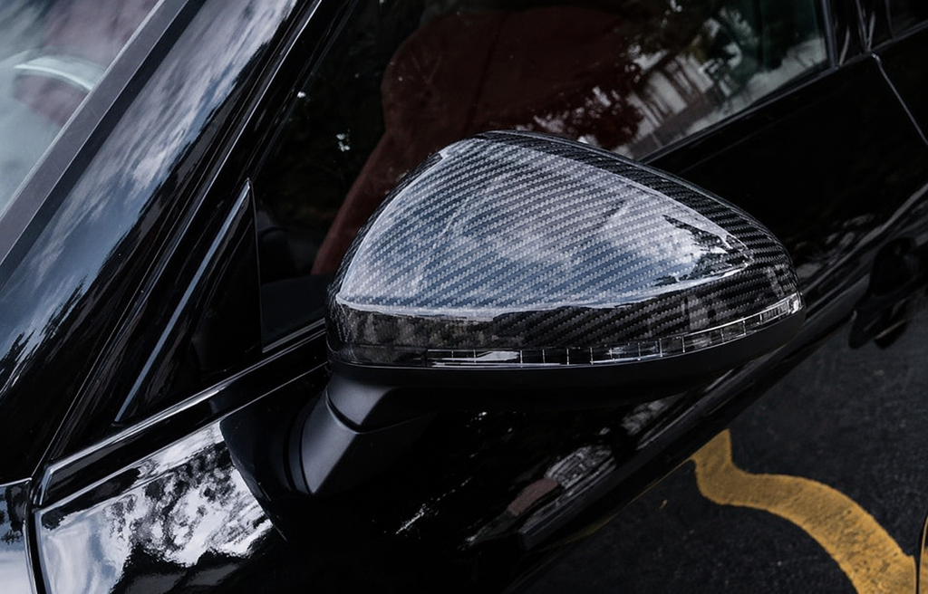 GSC Dry Carbon Fiber Mirror Caps For Audi A4 B9.5