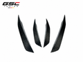GSC Dry Carbon Fiber Front Canard Splitters For Audi A4 B9.5